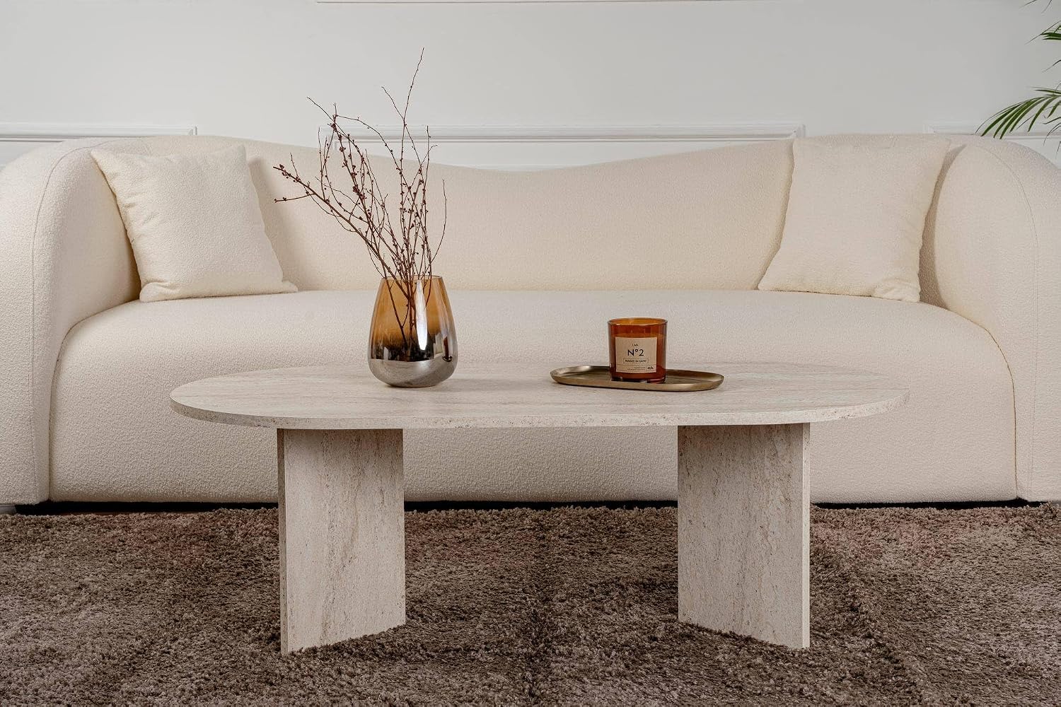 Thumbnail 6 de Dmora Parrano tavolino 119x60x40 cm beige