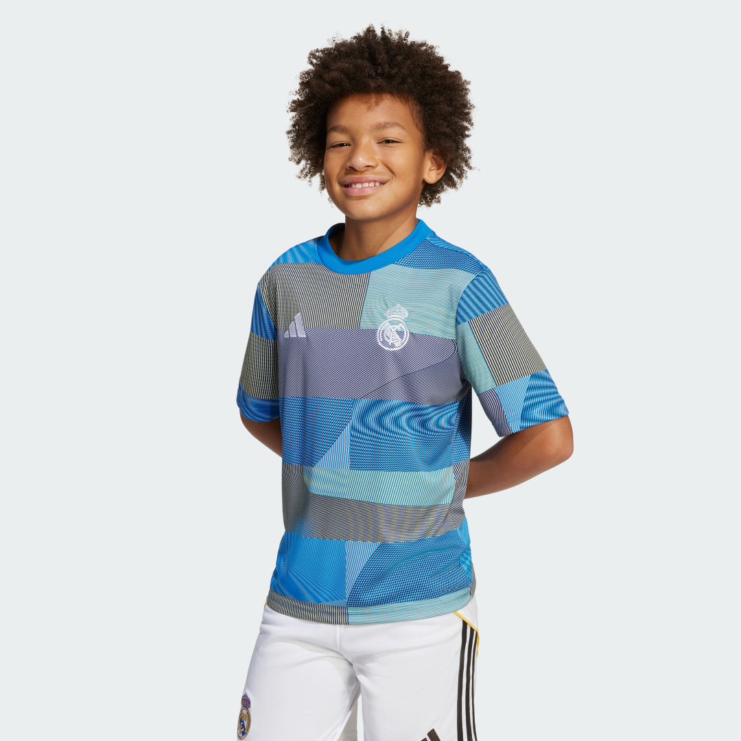 Detalle de Camiseta de calentamiento Real Madrid 25/26 (Adolescentes) de Adidas