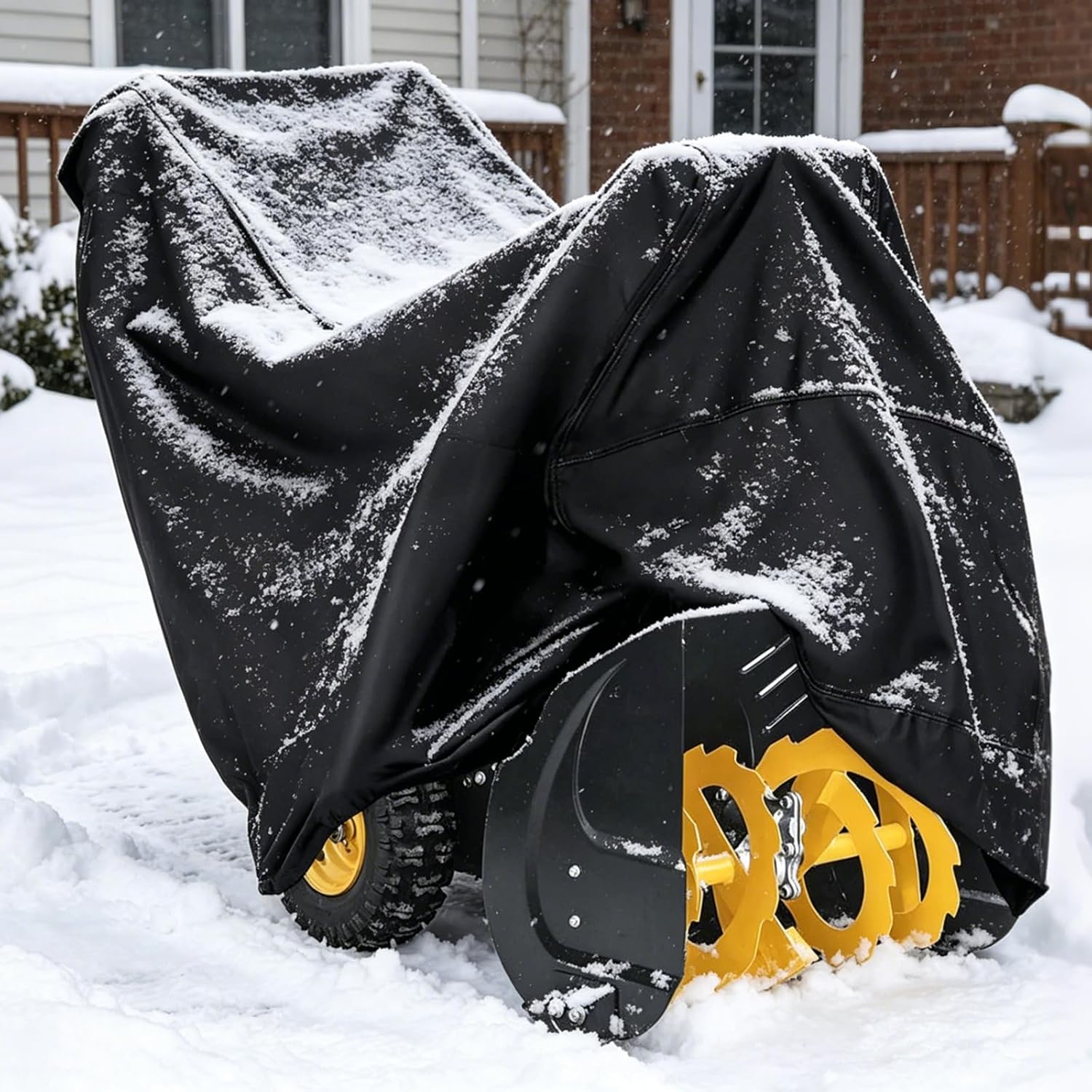 Detalle de CGLEAM Snow Thrower Cover, 600D Oxford Waterproof Fabric with Windproof Buckles