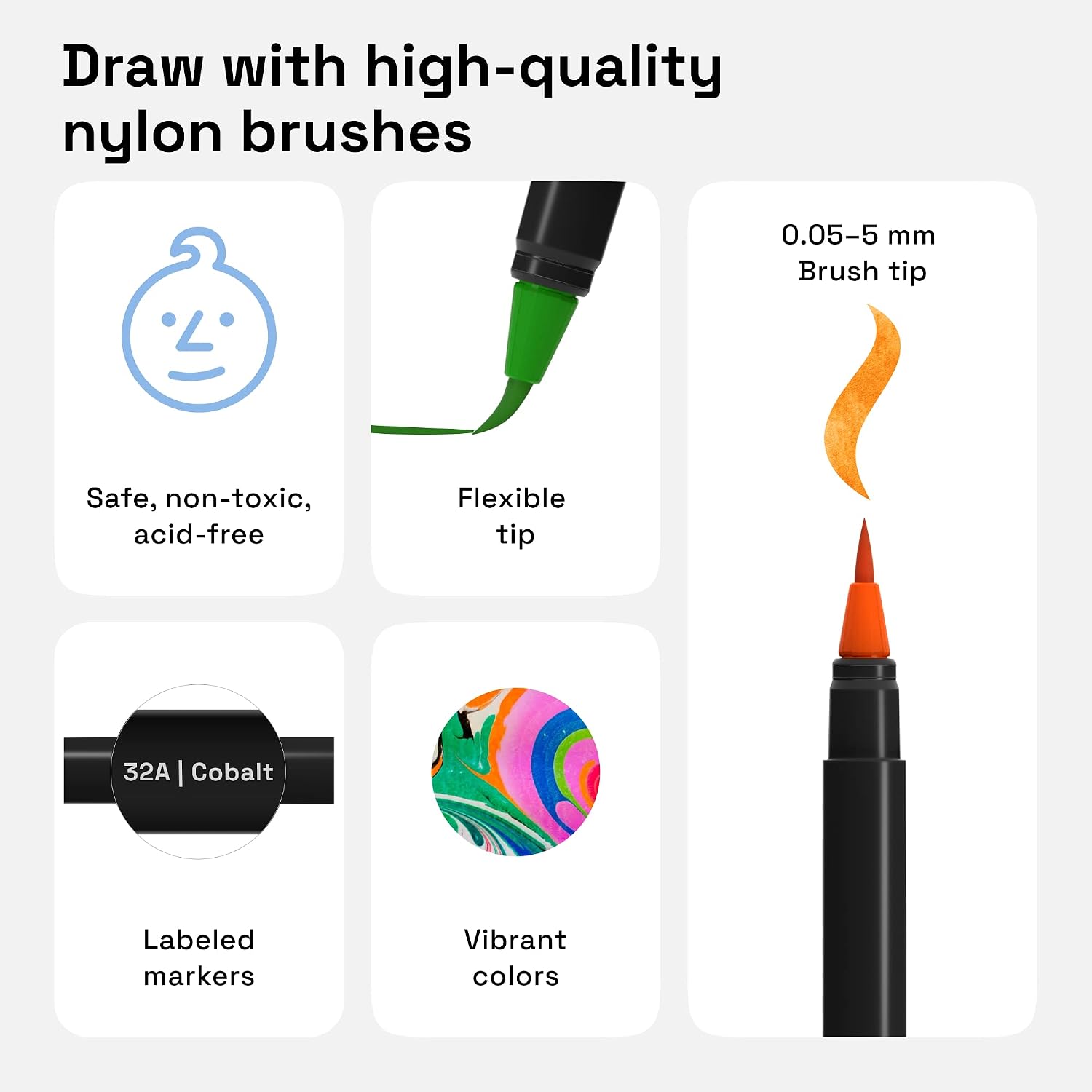 Thumbnail 2 de ARTISTRO Watercolor Markers, 24 Colors