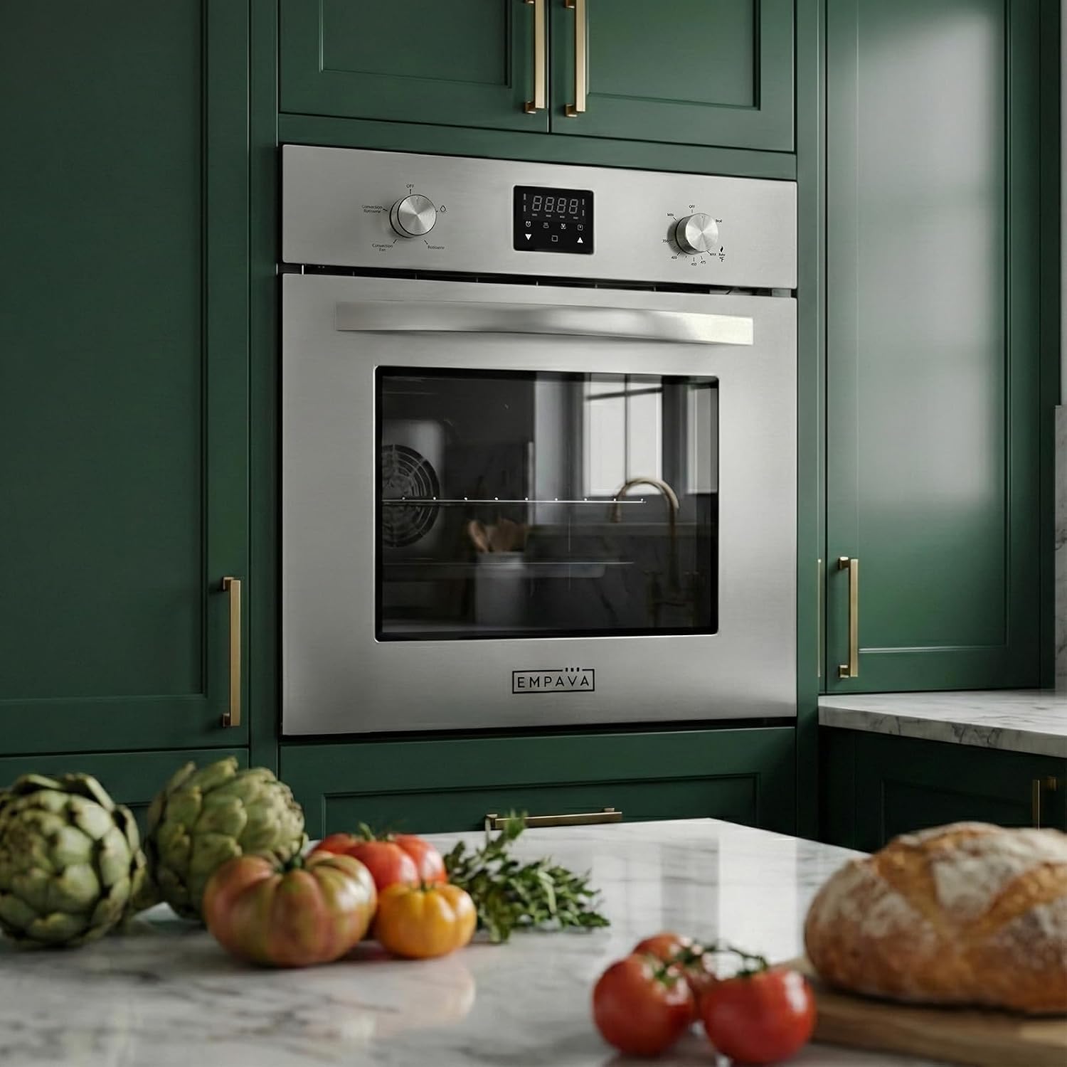 Thumbnail 6 de Empava EMV-24WO09 24-Inch Natural Gas Wall Oven with Convection and Rotisserie