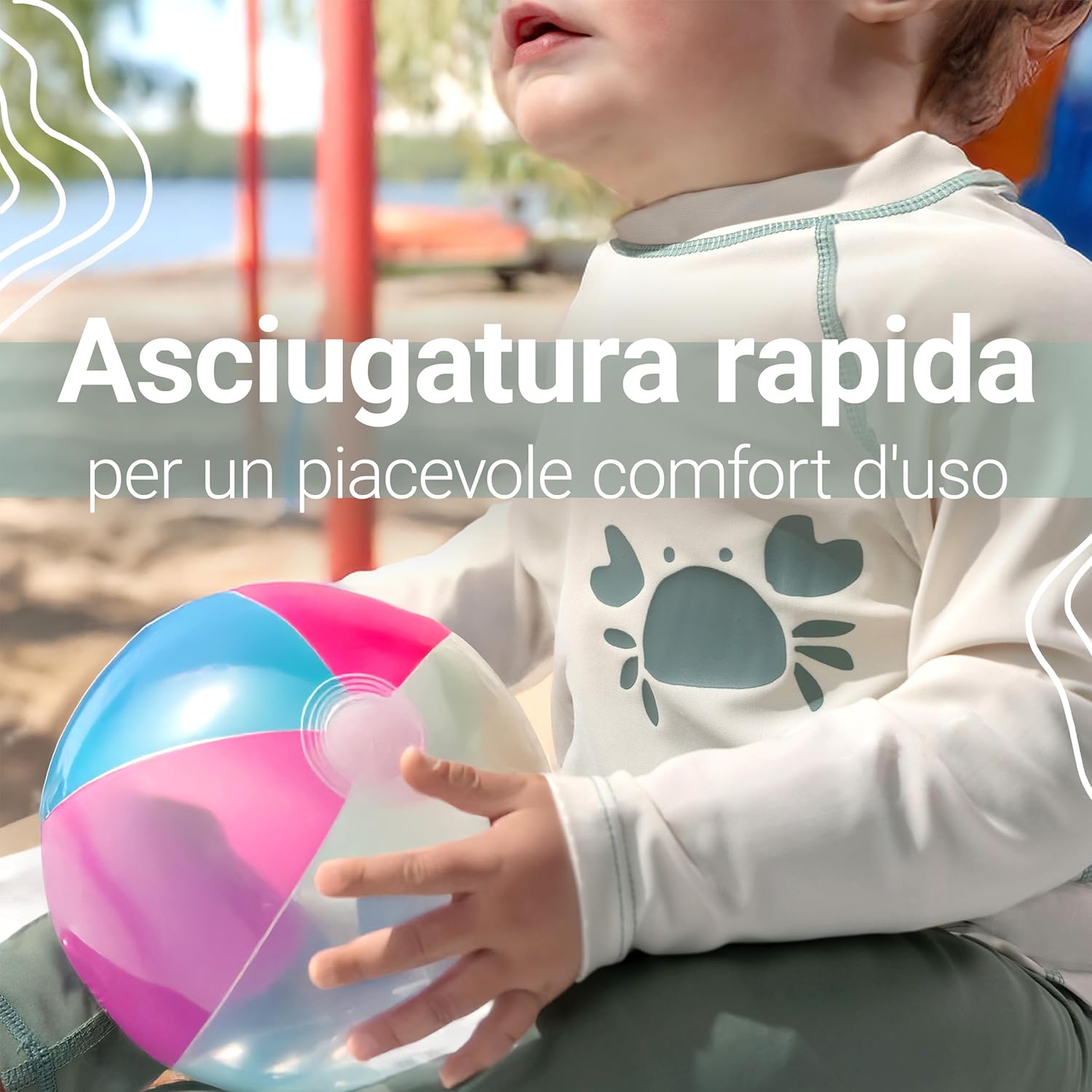 Thumbnail 4 de Set LaLoona per neonato: pantaloni mare + maglia UV con protezione UPF 80+