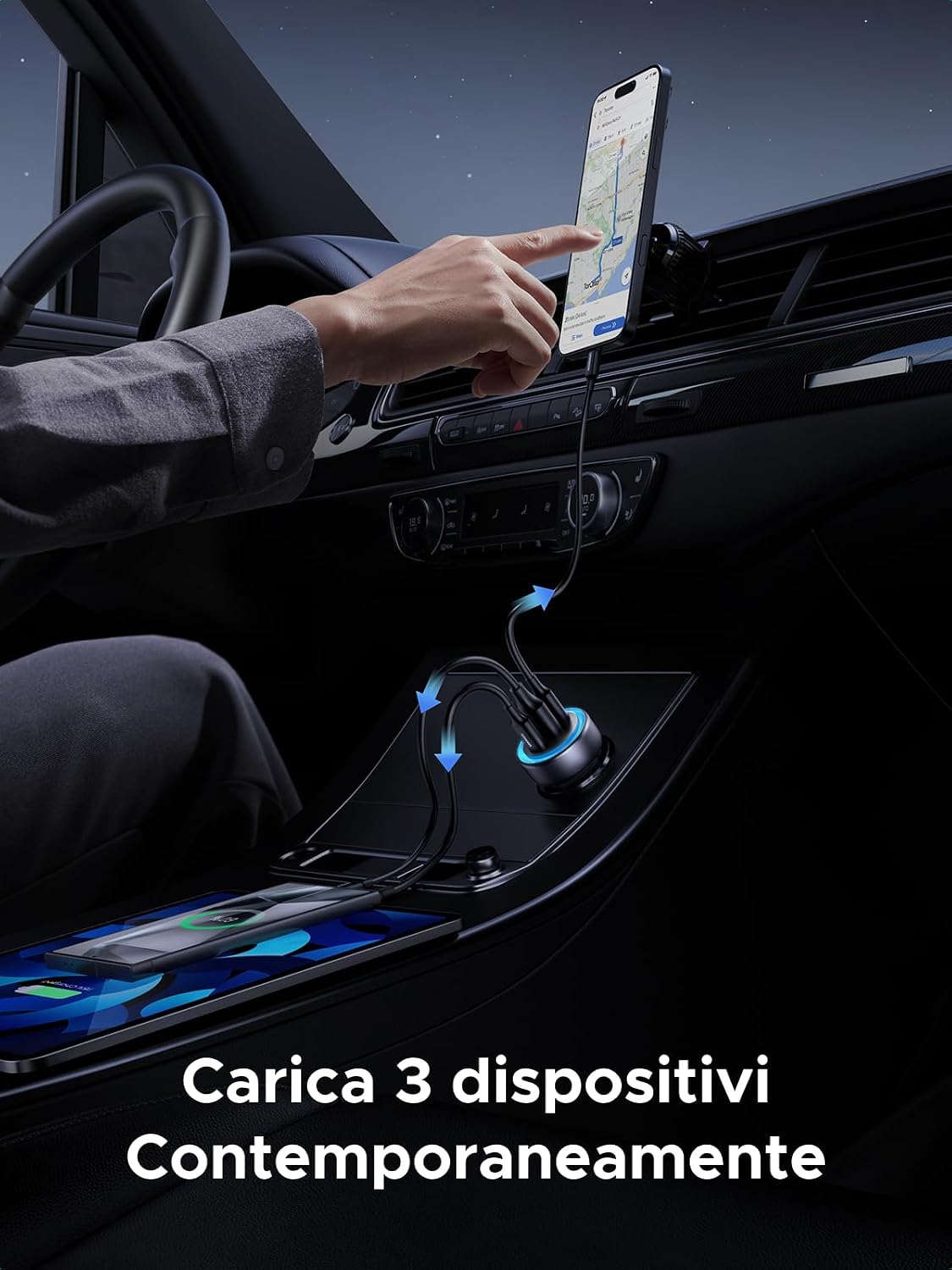Thumbnail 2 de UGREEN Caricatore Auto USB C 30W 3 Porte