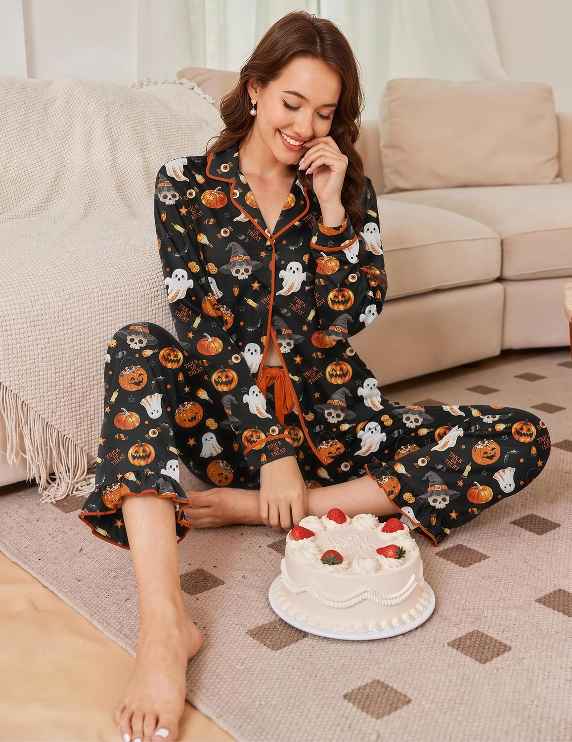 Detalle de Ekouaer Women's Pajama Set
