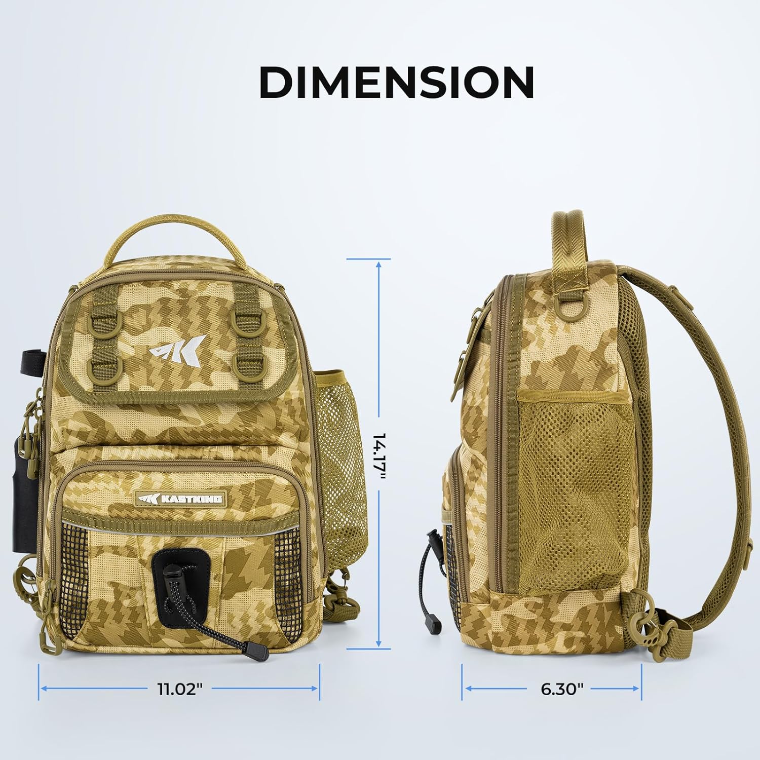 Thumbnail 6 de KastKing BaitSpace Fishing Sling Bag with Rod & Beverage Holder