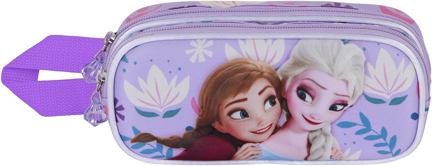 Detalle 2 de Astuccio 3D doppio portatutto Disney con 2 scomparti e frontale in rilievo