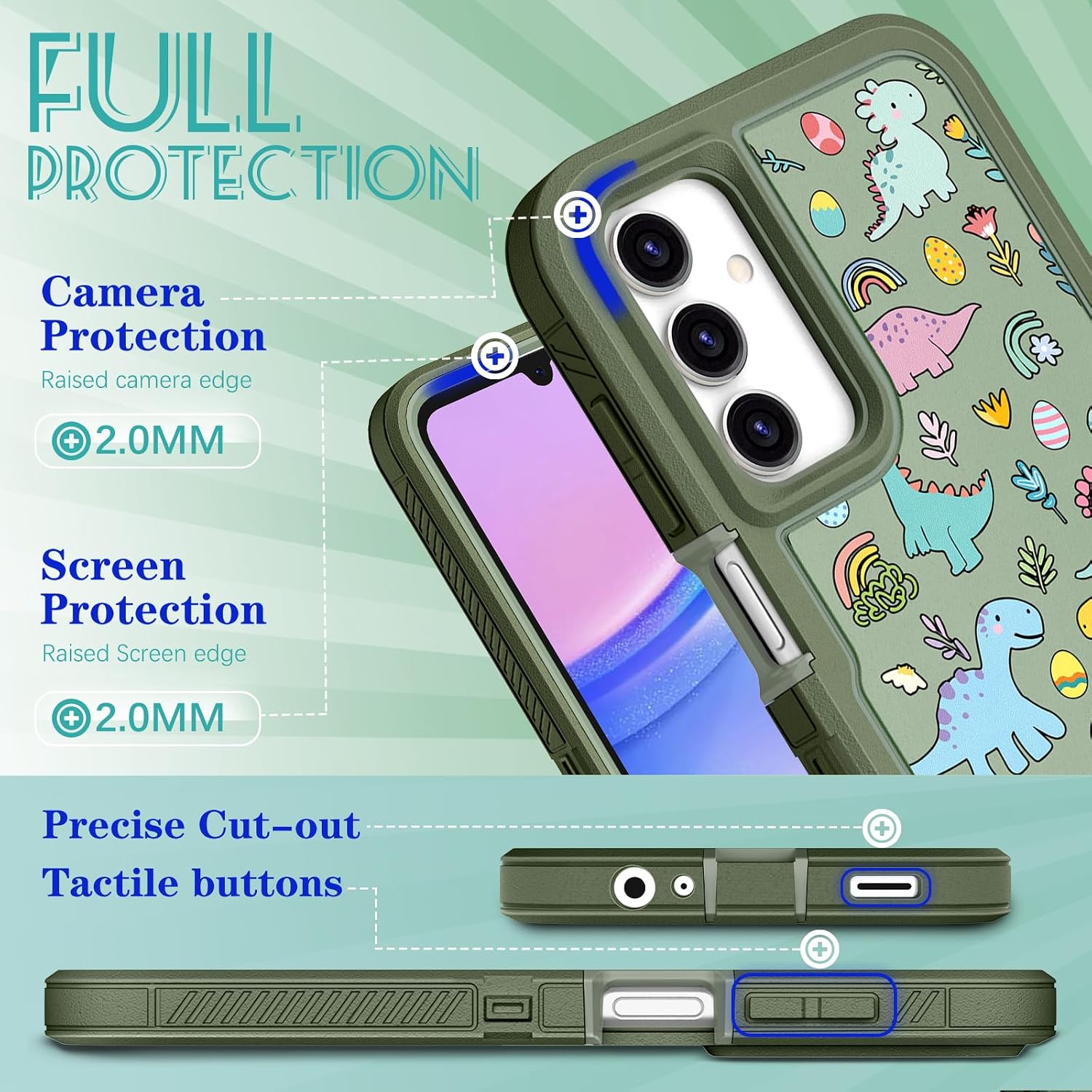 Detalle de Plakill Samsung Galaxy A15 5G Phone Case