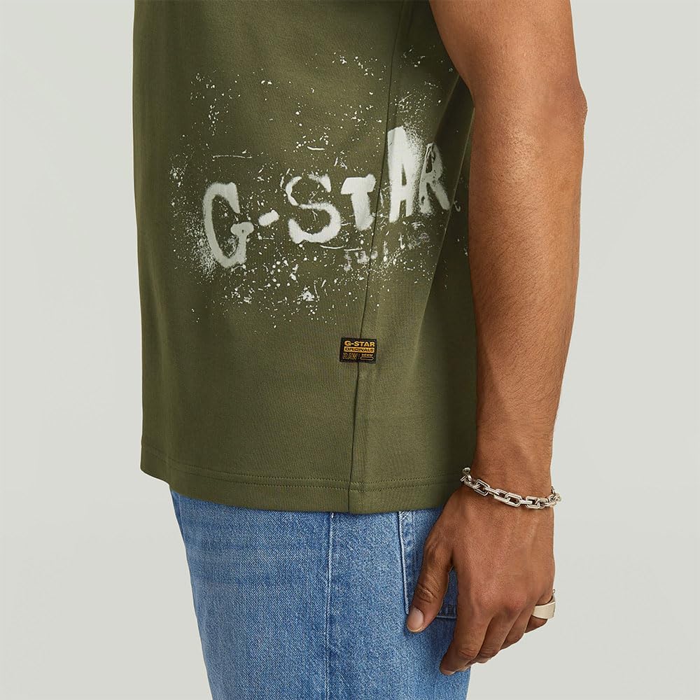 Detalle de G-STAR RAW Sprayed gr r t – bequemer Tragekomfort und origineller Look