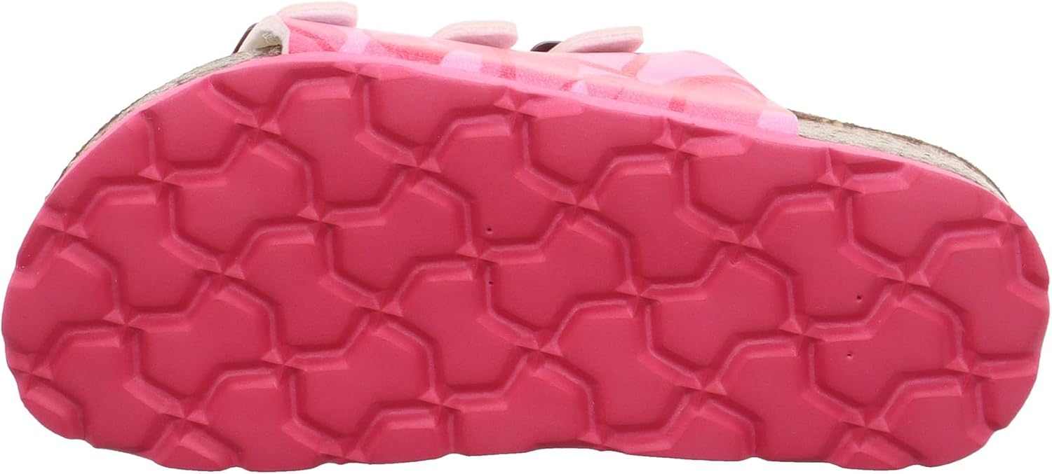 Thumbnail 3 de Superfit Mädchen-Fußbettpantoffel mit Leder-Innensohle und 3 Klettverschlüssen