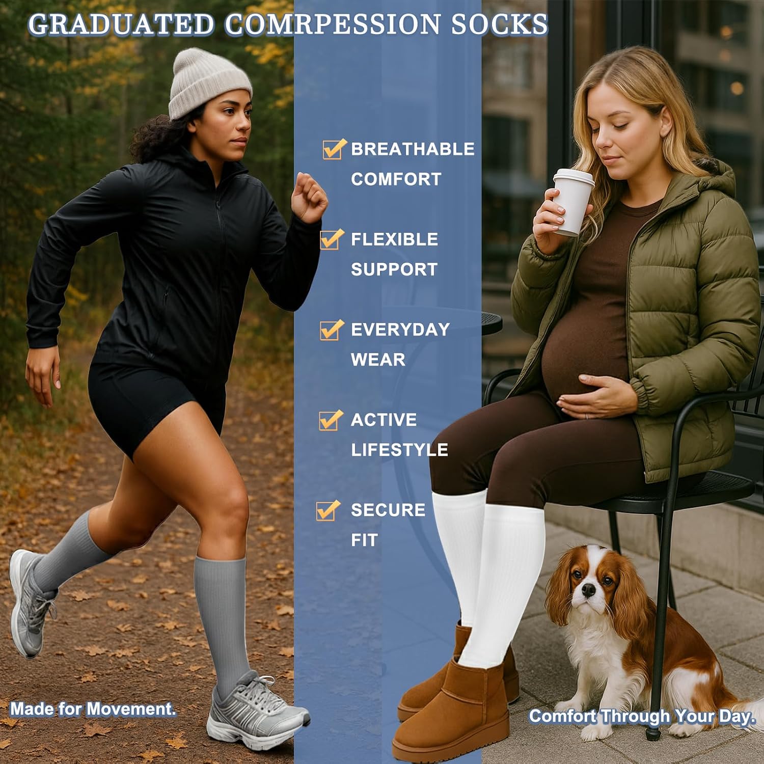 Detalle 2 de Sooverki Compression Socks 85% Nylon