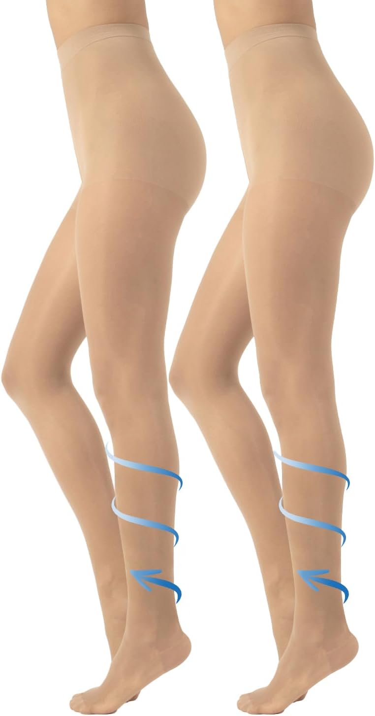 Detalle de CALZITALY PACK 1/2 Paires - Collants de Contention 70 DEN (S à 4XL) fabriqués en Italie
