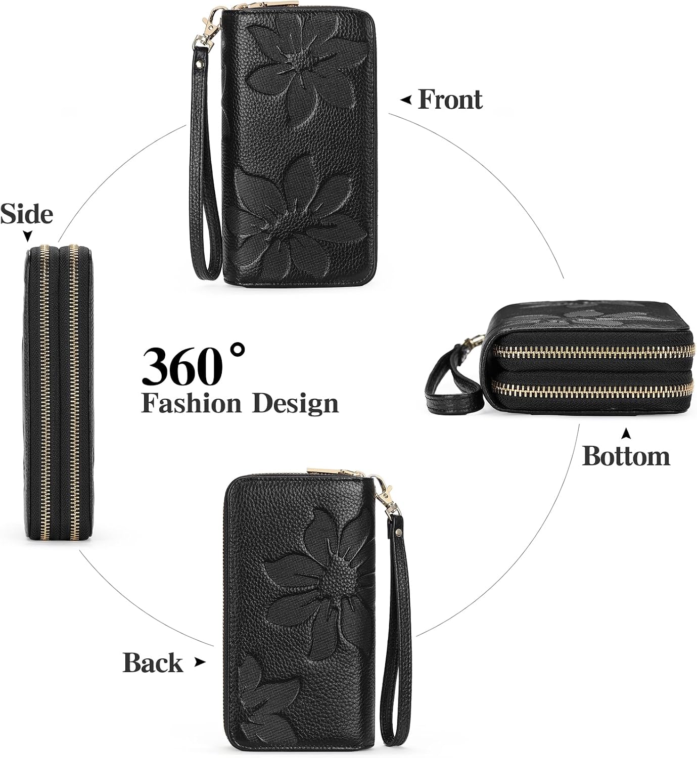 Thumbnail 4 de GOIACII Women's Wallet Large Capacity 7.87in