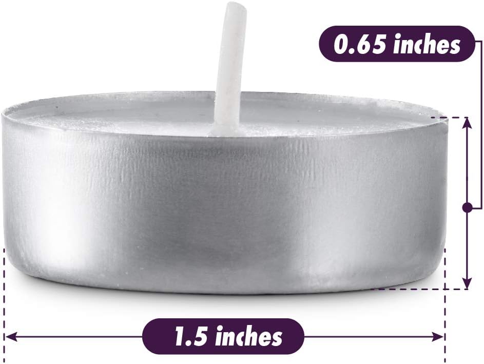Thumbnail 4 de MontoPack 8542002270 Unscented Tea Light Candles, 100-Pack, Paraffin Wax