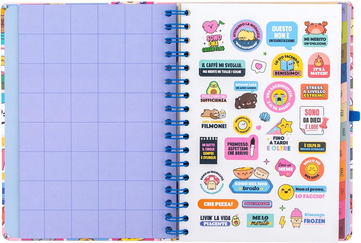 Detalle de Diario scolastico Mr. Wonderful 2026-27 Settimanale: organizzazione settimanale con stile