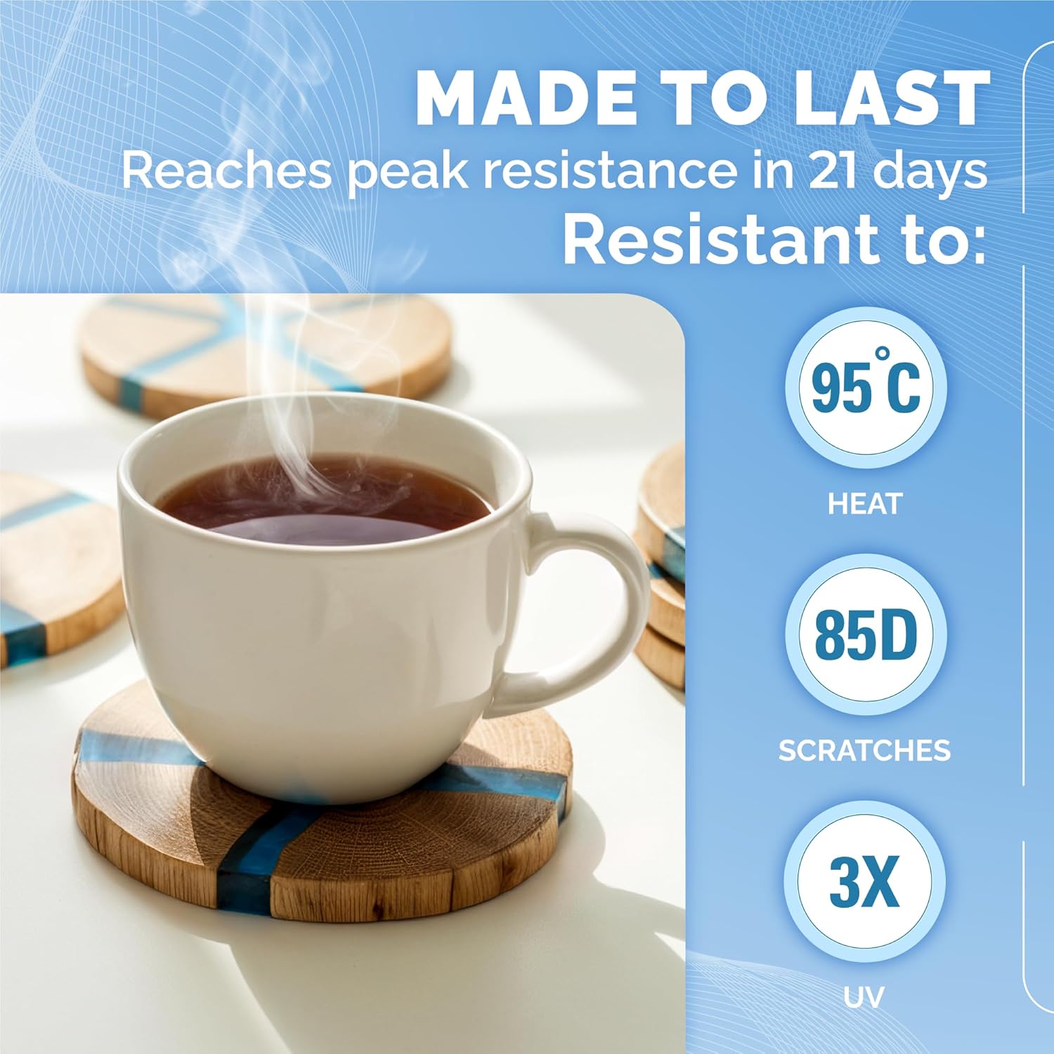 Thumbnail 3 de CRAFT RESIN 1L Crystal Clear epoxy resin kit 🧴