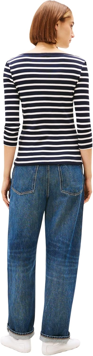 Thumbnail 1 de Tommy Hilfiger Damen Langarmshirt New Cody Slim mit U-Boot-Ausschnitt
