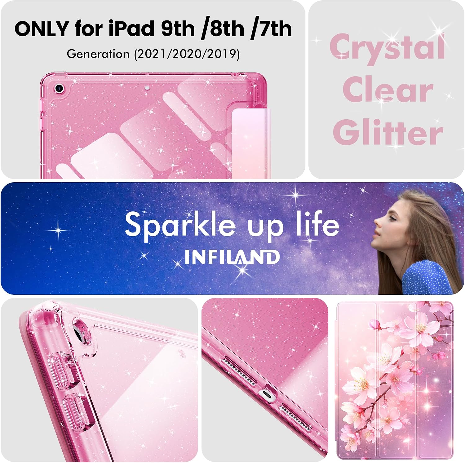 Thumbnail 6 de iPad 10.2 case Blossom Pink Glow