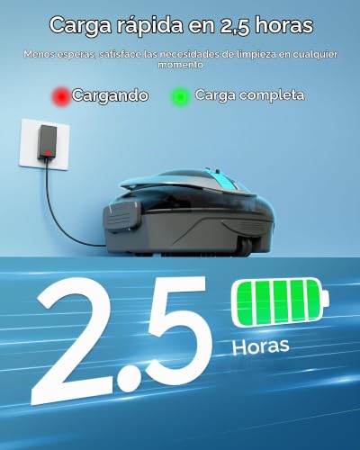 Detalle de BRINBO S2 Robot Piscina: doble filtración, hasta 90 minutos de autonomía y cesto de 2 L