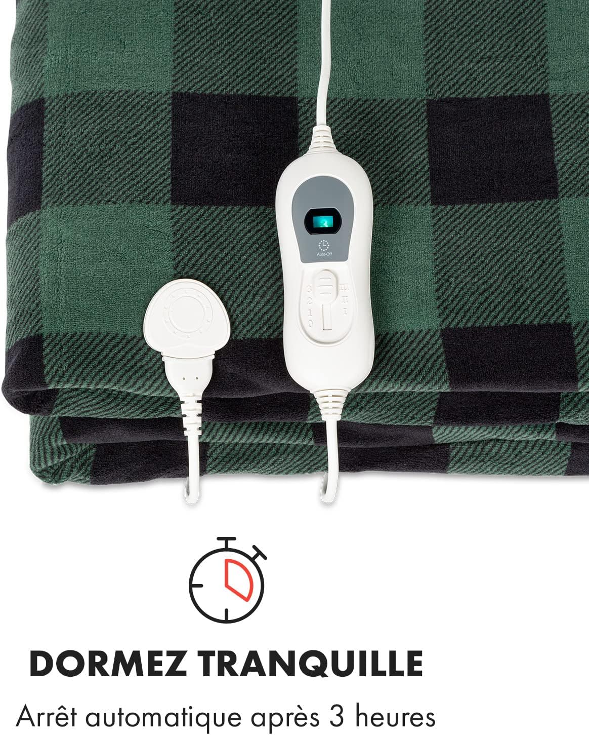 Thumbnail 2 de KLARSTEIN Couverture chauffante électrique XXL 2 places 200x180 cm (120W) avec 3 températures et minuterie 3h