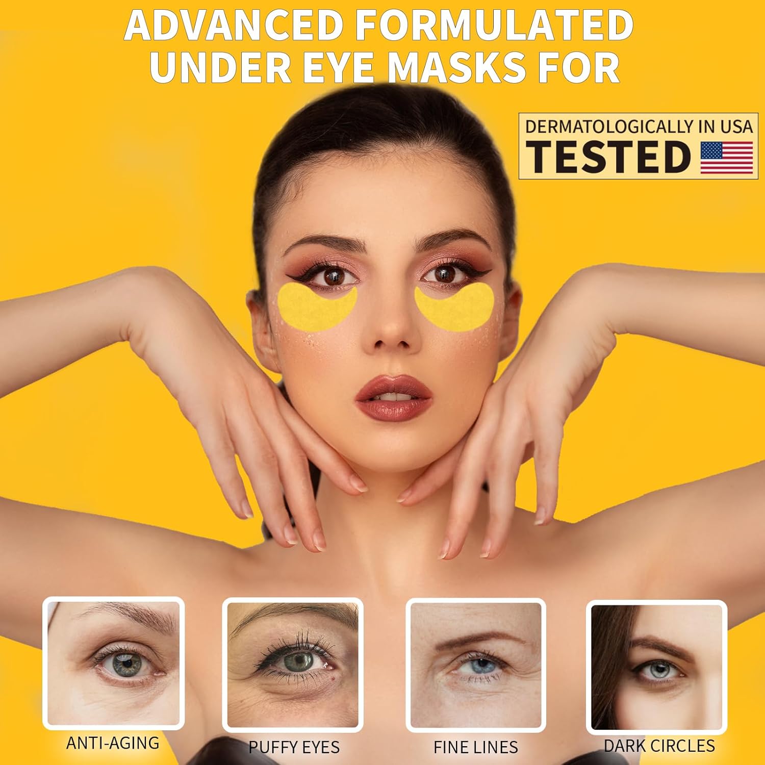 Detalle 2 de Qyiywim 24K gold under eye patches 70 count