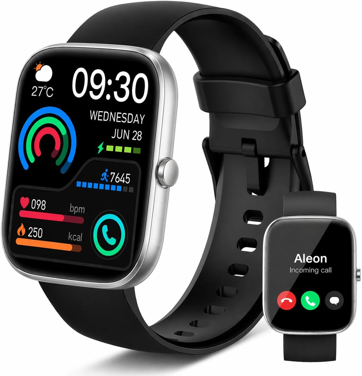 Detalle de Smart Watch for Men Women (Answer/Make Call) with 1.91" HD Screen — 110+ Sport Modes, IP68