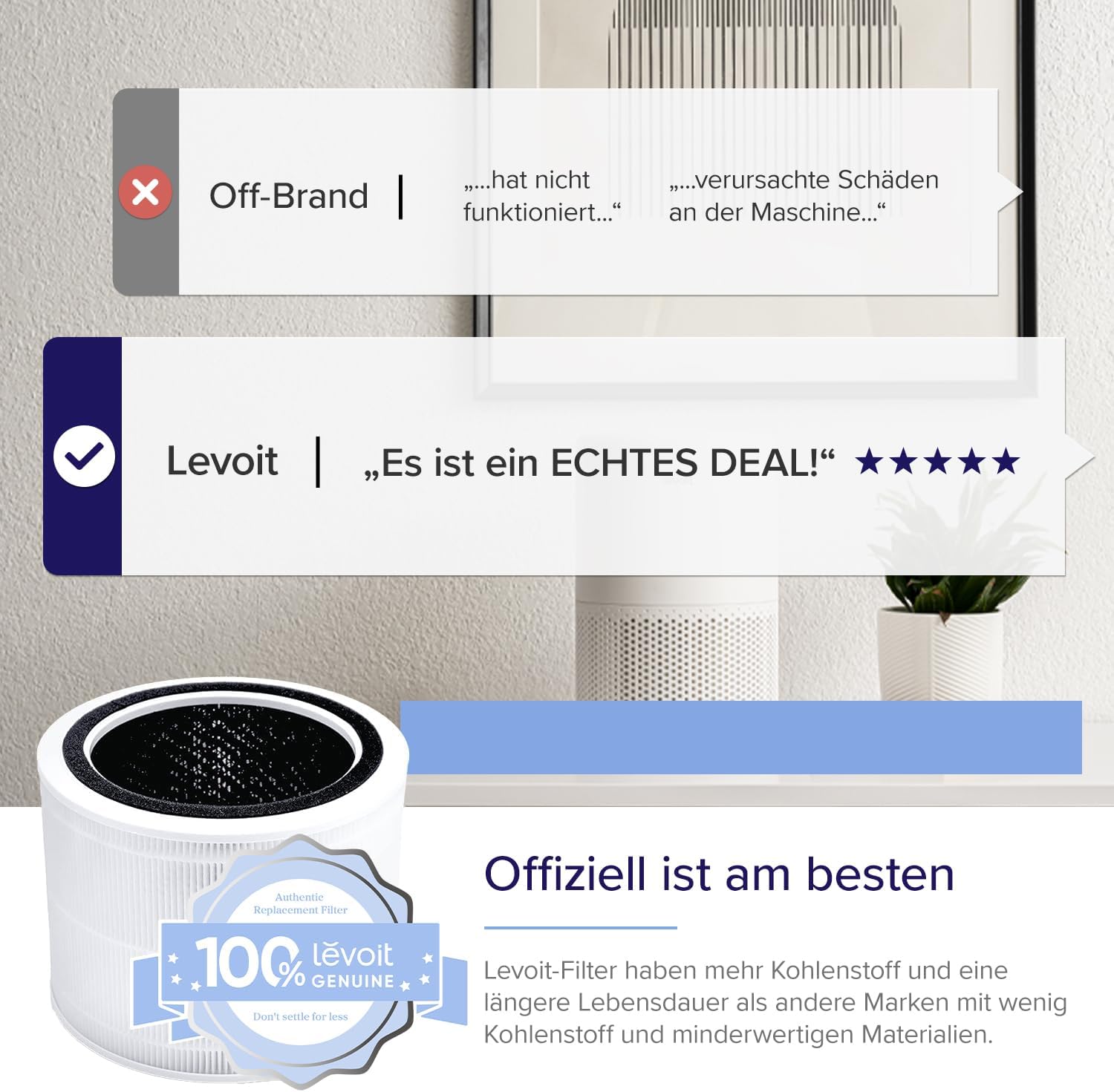 Thumbnail 4 de LEVOIT Core 300S Ersatzfilter HEPA für Luftreiniger