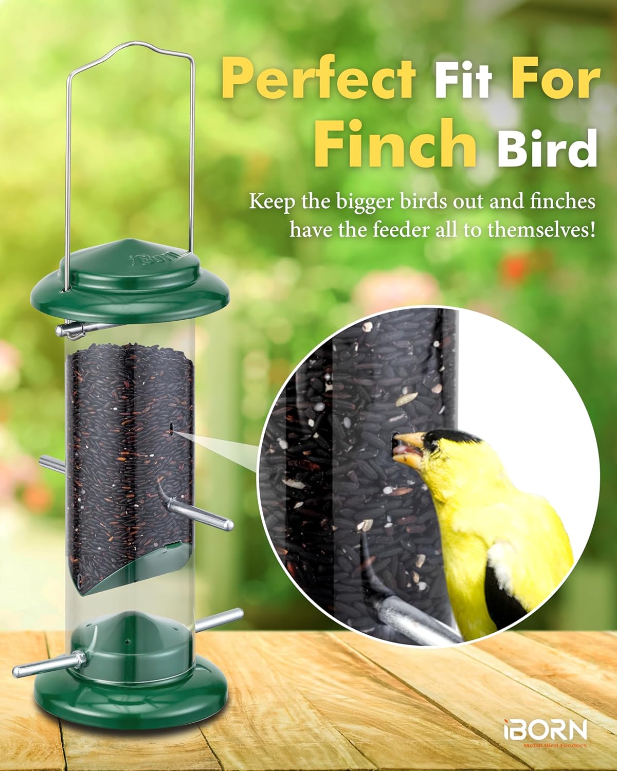 Thumbnail 3 de iBorn Niger Seed Bird Feeder