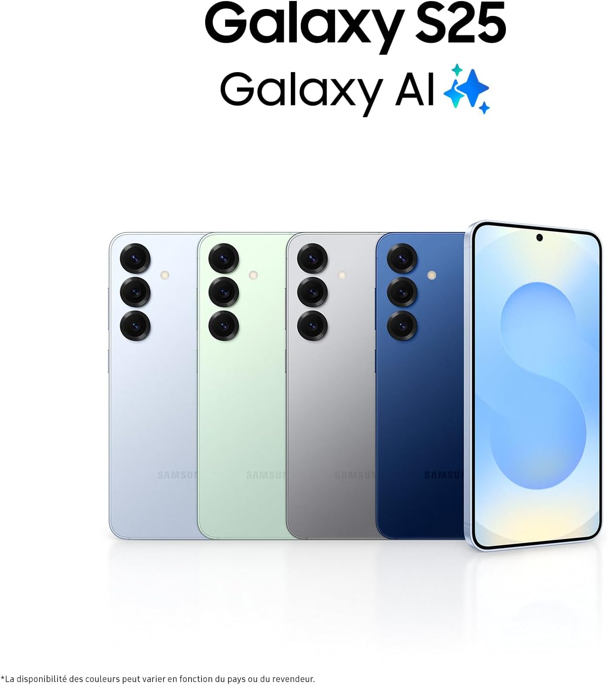 Thumbnail 1 de Samsung Galaxy S25 – Smartphone Android 5G avec Galaxy AI, 128 Go, Chargeur rapide 25W inclus, Bleu Nuit (Version FR)