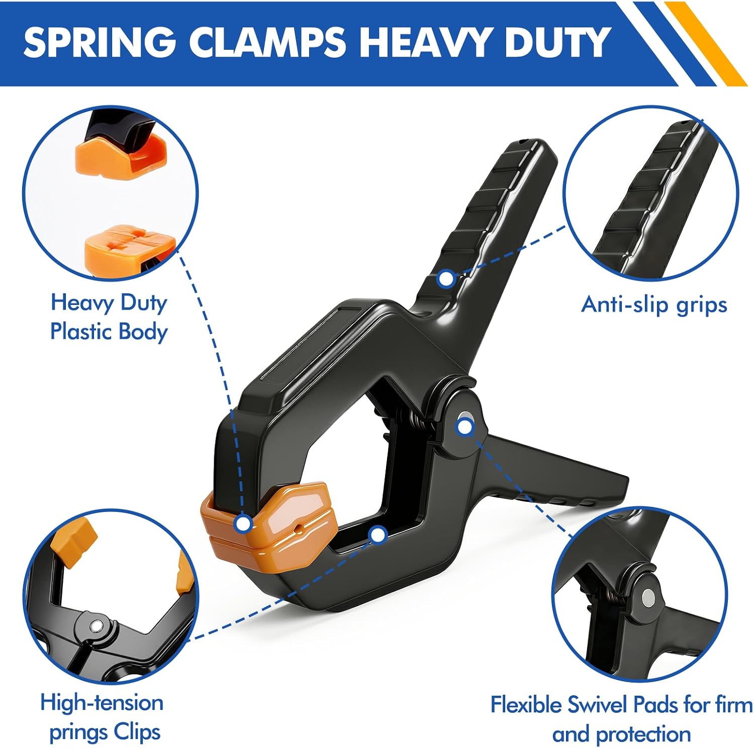 Thumbnail 2 de Spring Clamps, 3.5-inch