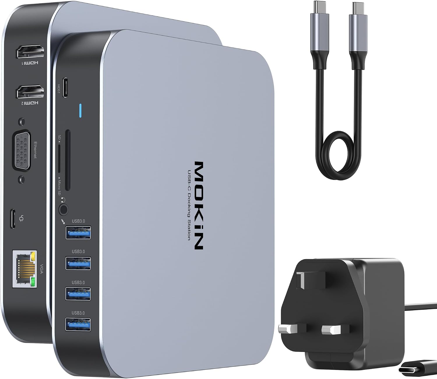Thumbnail 6 de MOKiN Laptop Docking Station 7-in-1 for Dual HDMI