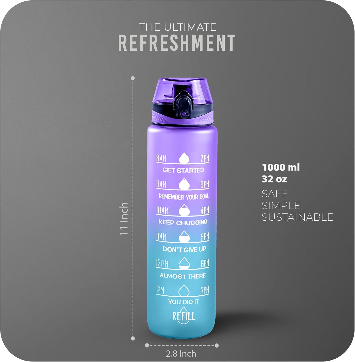 Thumbnail 3 de Roe Tenpo Water Bottle 1L for sports