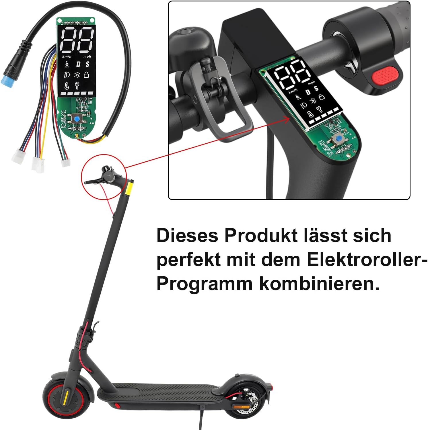 Detalle de Display Dashboard Zubehör für Xiaomi 1S/PRO/PRO2/MI3 – SPORTARC