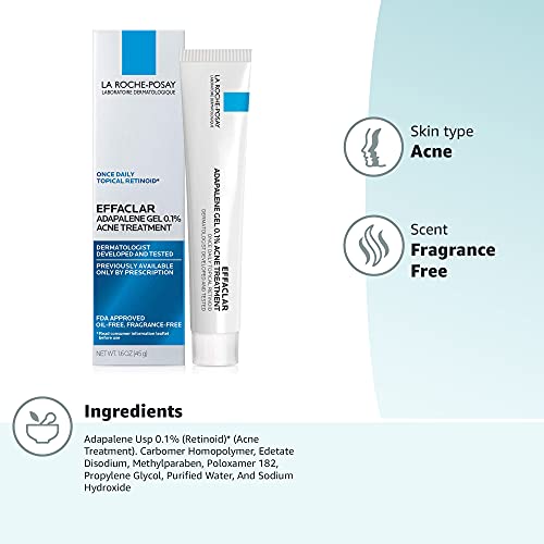 Thumbnail 9 de La Roche-Posay Effaclar Adapalene Gel 0.1% Acne Treatment, 1.6oz