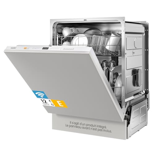 Detalle de COMFEE' CDWPB1215PB-EU: Lave-vaisselle encastrable 60 cm, 12 couverts, WiFi