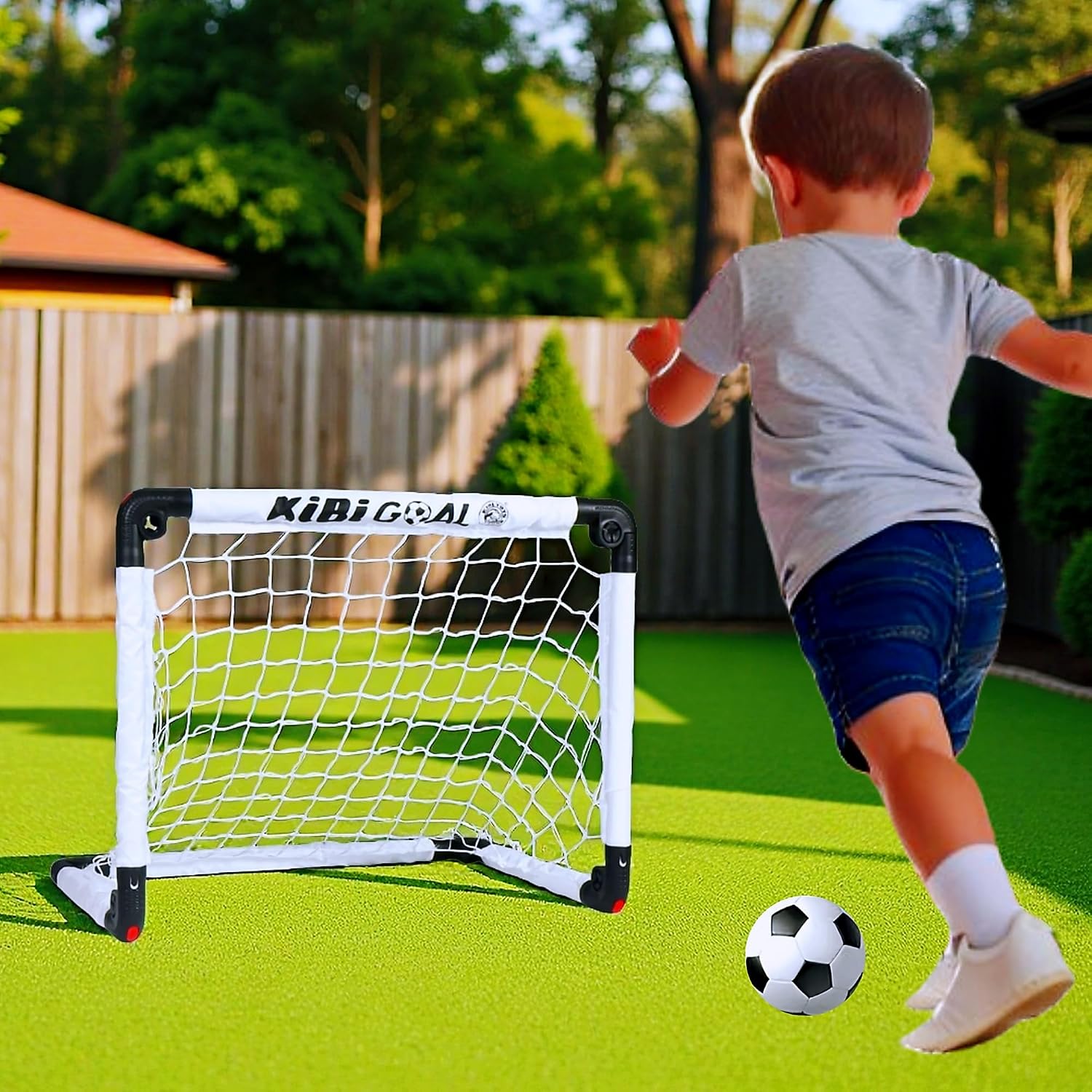 Thumbnail 4 de KiBiGOAL Football Goal Indoor Portable Foldable Mini Goal for Kids