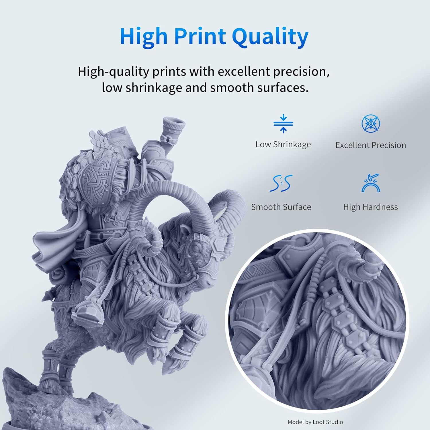 Detalle 2 de ANYCUBIC 405nm SLA Resin 1kg for LCD 3D Printing đź–¨