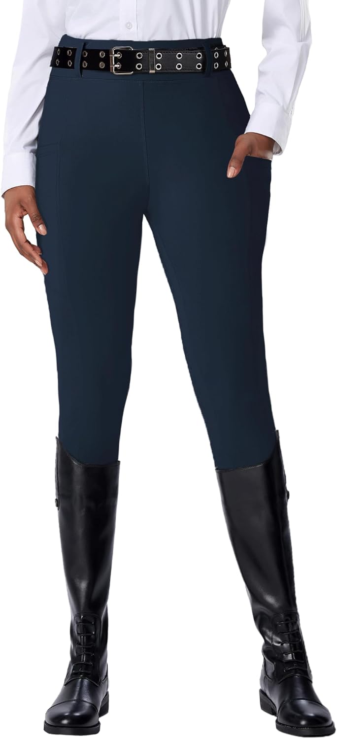 Thumbnail 1 de DMVOD Women's Horse Riding Pants with Active Silicone Grip Full Seat Breeches