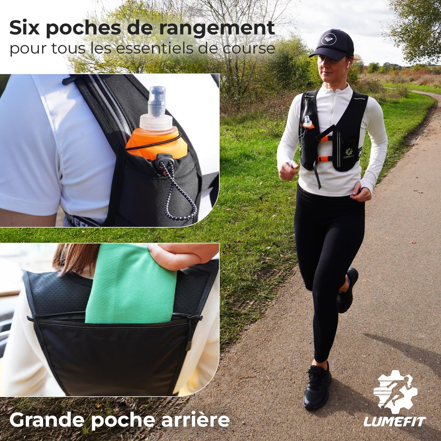 Thumbnail 6 de LUMEFIT Gilet Running Réfléchissant 500 ml