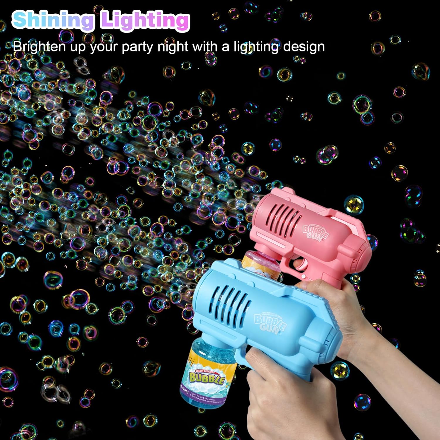 Detalle 2 de Panacare Bubble Gun Seifenblasenmaschine 4000+ Blasen/Min
