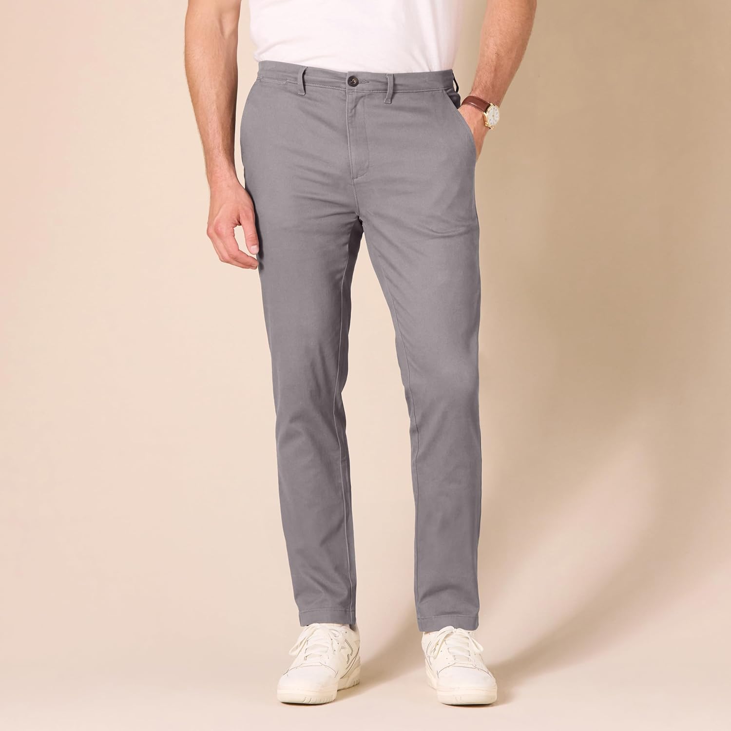Thumbnail 2 de Amazon Essentials Men’s Skinny-Fit Casual Stretch Chino Trousers (Khaki)