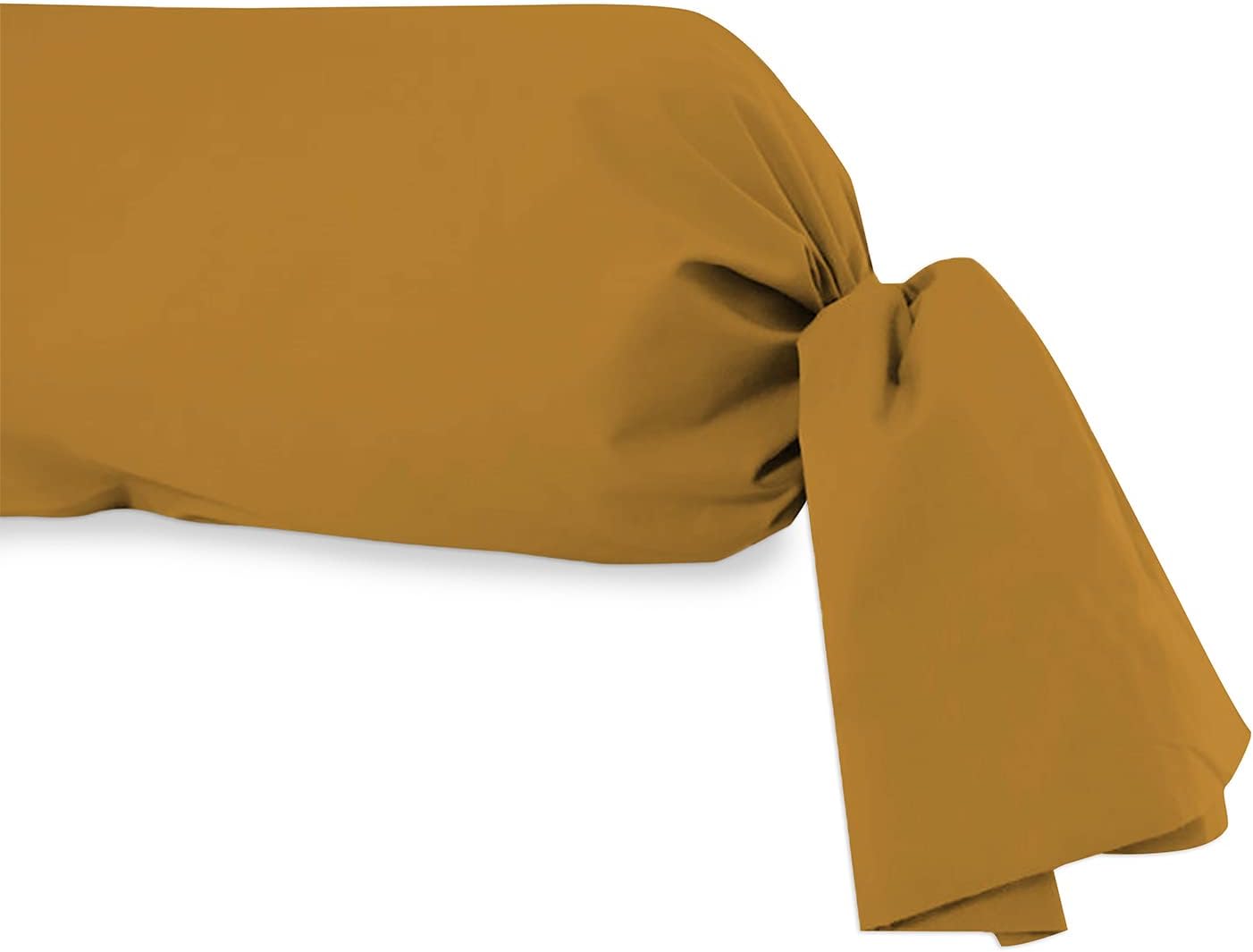 Thumbnail 6 de Taie de traversin Soleil d'ocre en coton 57 fils, 45x205 cm UNI Brique