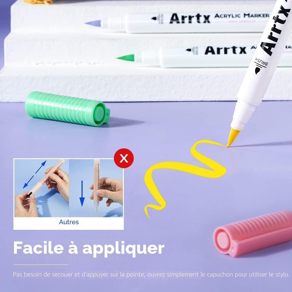Detalle 2 de Arrtx marqueur Acrylique 30 couleurs