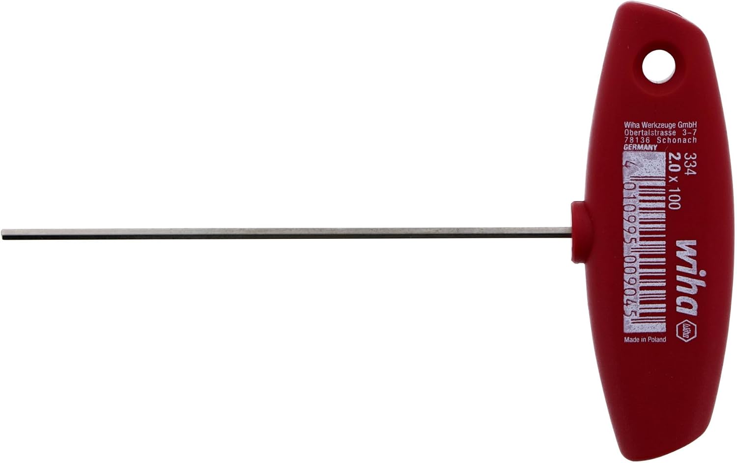 Detalle de Wiha 33401 klucz imbusowy z rękojeścią poprzeczną, 2 × 100 mm
