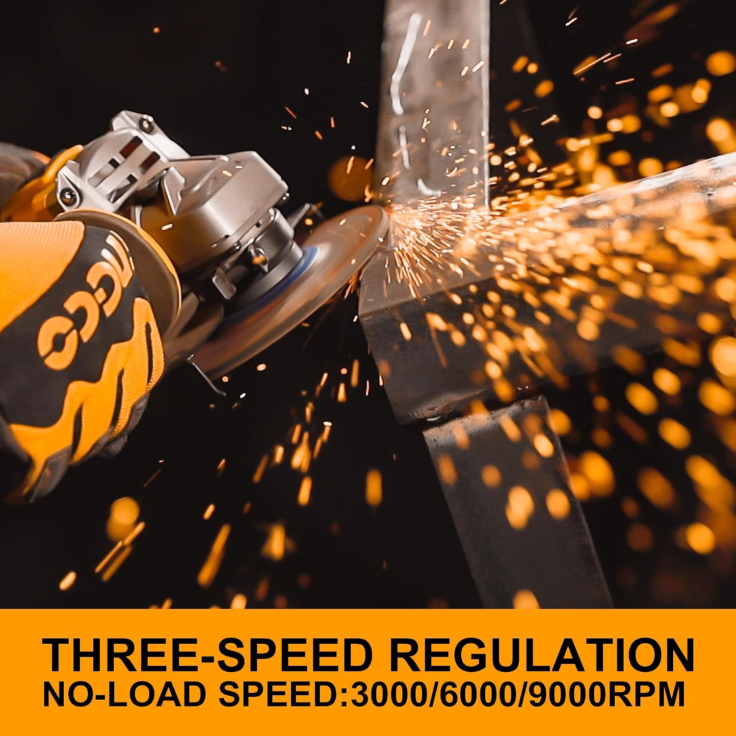 Detalle 1 de INGCO CAGLI271532 cordless angle grinder 115mm
