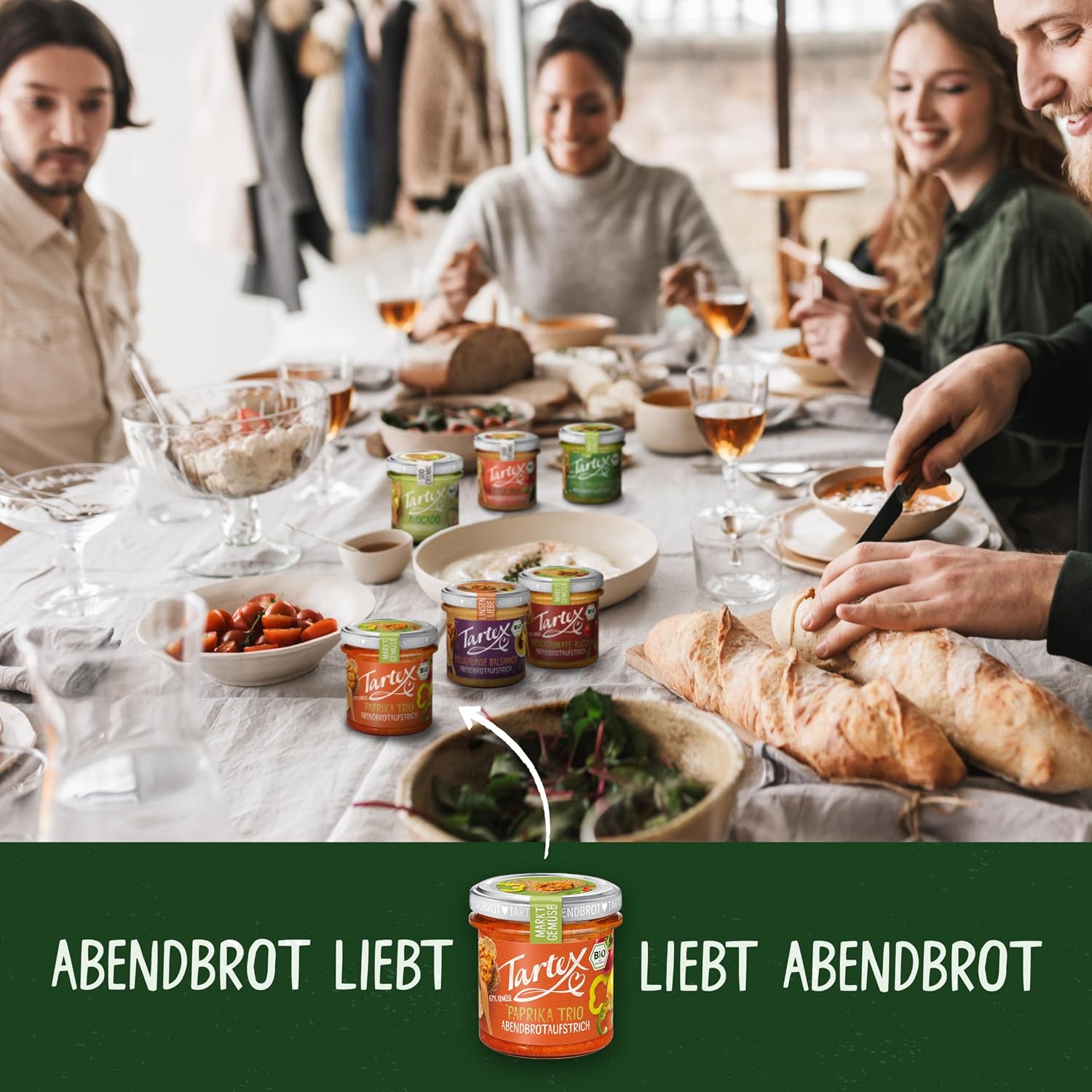 Detalle de Tartex Lieblinge Box – Vegane Bio Aufstriche im 825 g Vorteilspack