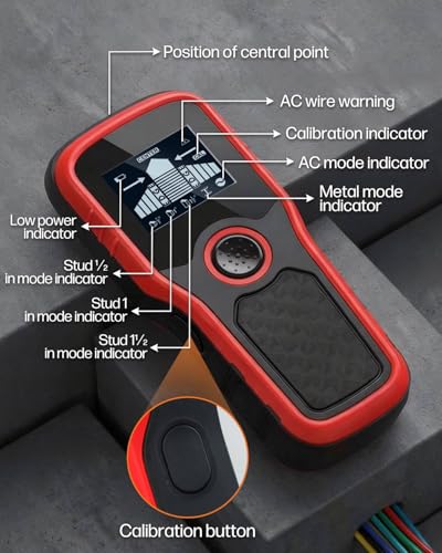 Detalle de Wenleer 5-in-1 Stud Finder with LCD Display and Audio Alarm