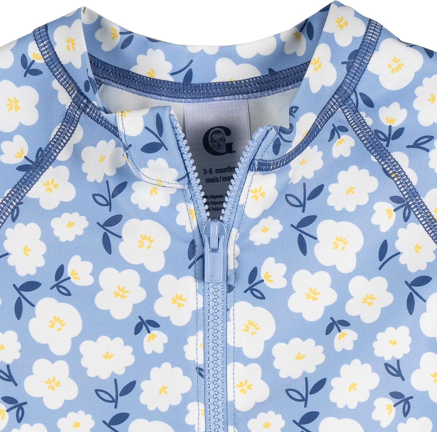 Detalle de Gerber Baby Long-Sleeve Rashguard Swimsuit