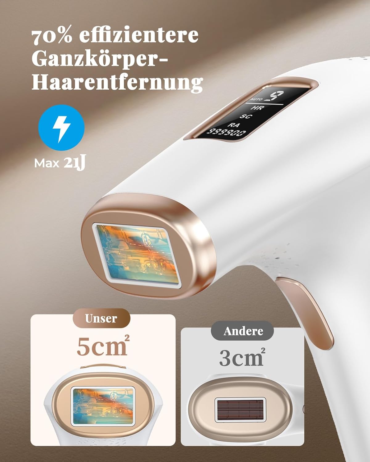 Thumbnail 2 de TIIMAGIC IPL Haarentfernungssystem 3-in-1 – Schnelle, schmerzfreie Ganzkörperbehandlung zu Hause