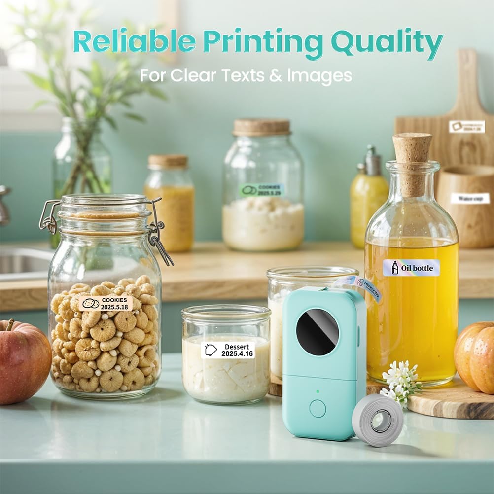 Detalle de Phomemo D30 thermal label maker for 30mm tape