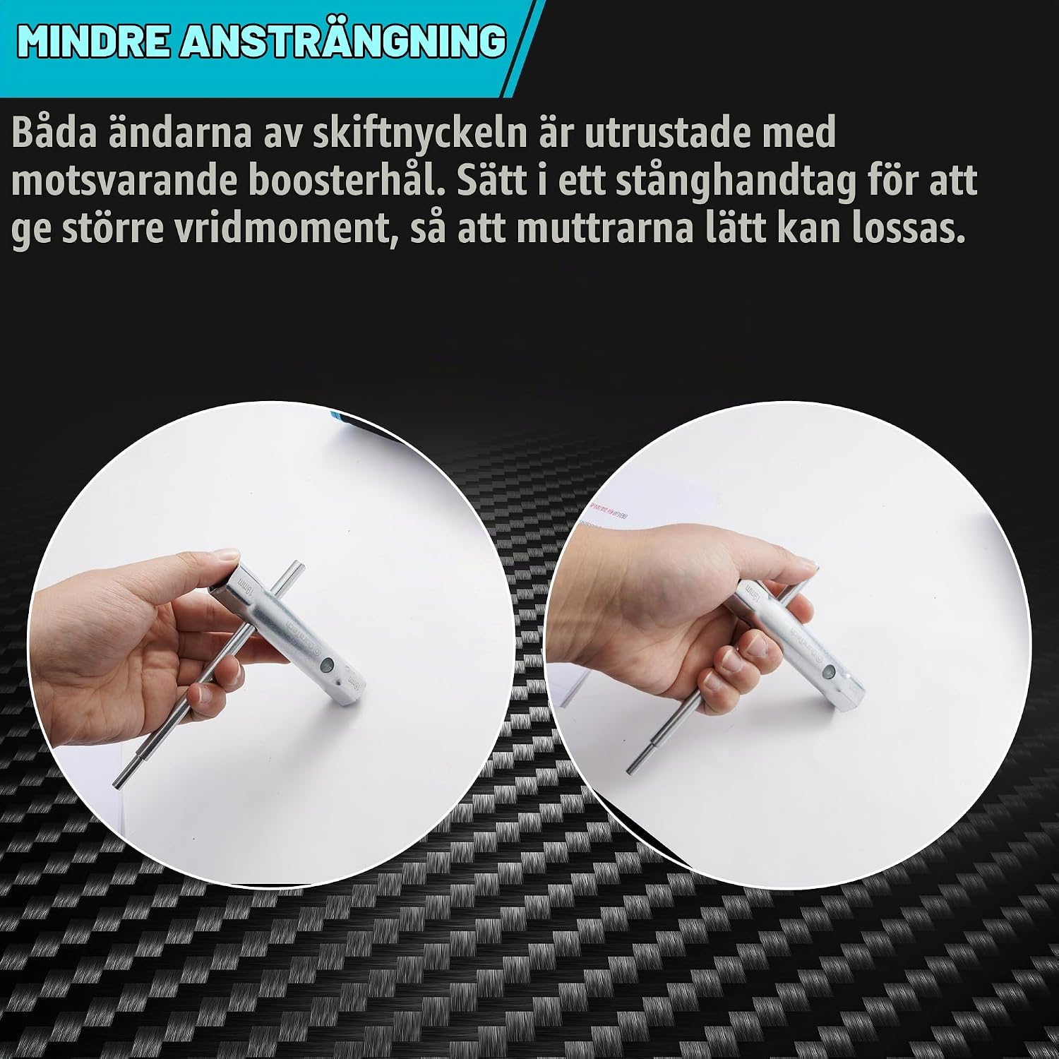 Detalle 1 de DURATECH DTTSS10M hylsnyckelsats för duschventiler, metrisk 6–22 mm